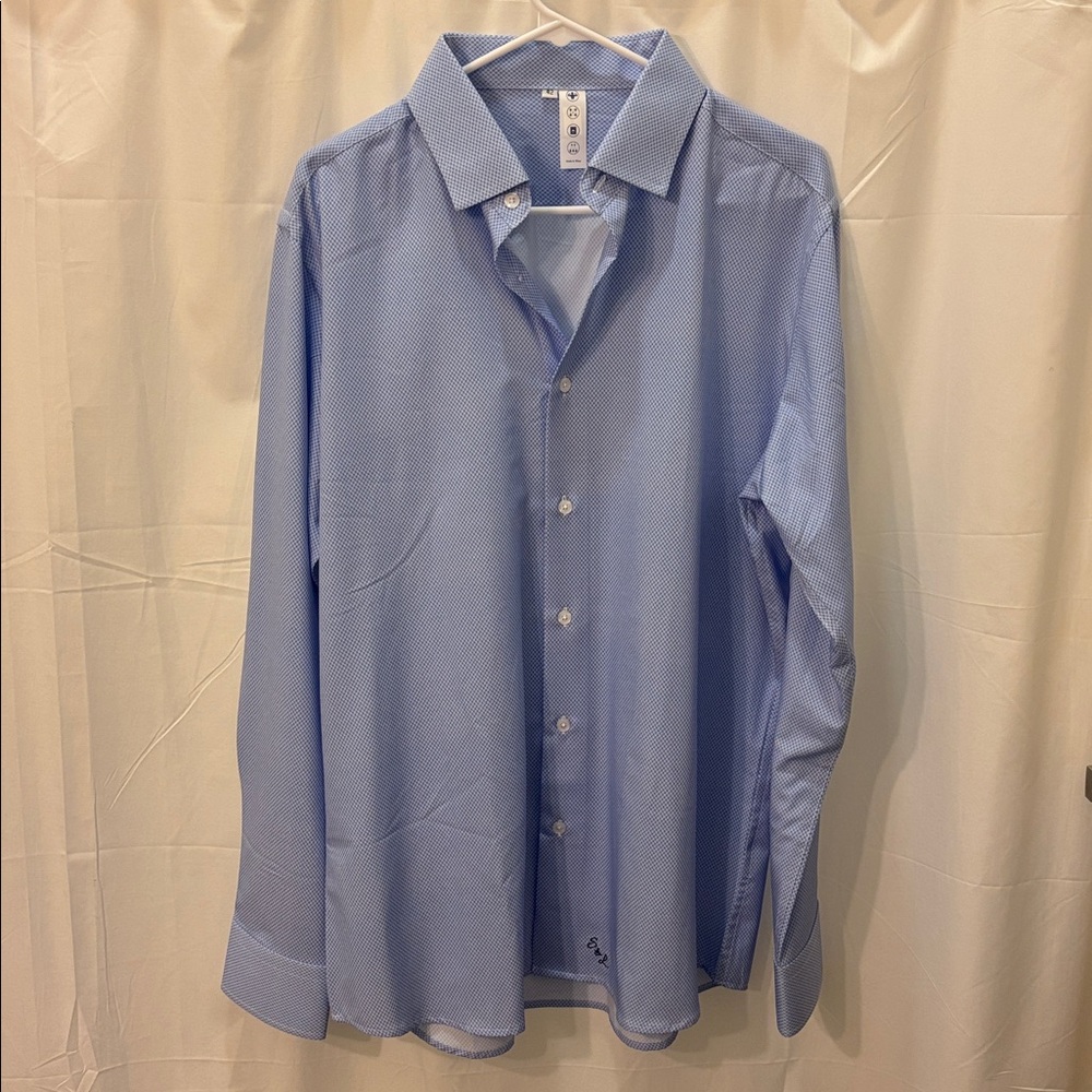 Men's State and Liberty Blue Dress Shirt - Brand New (Size 42 - L)